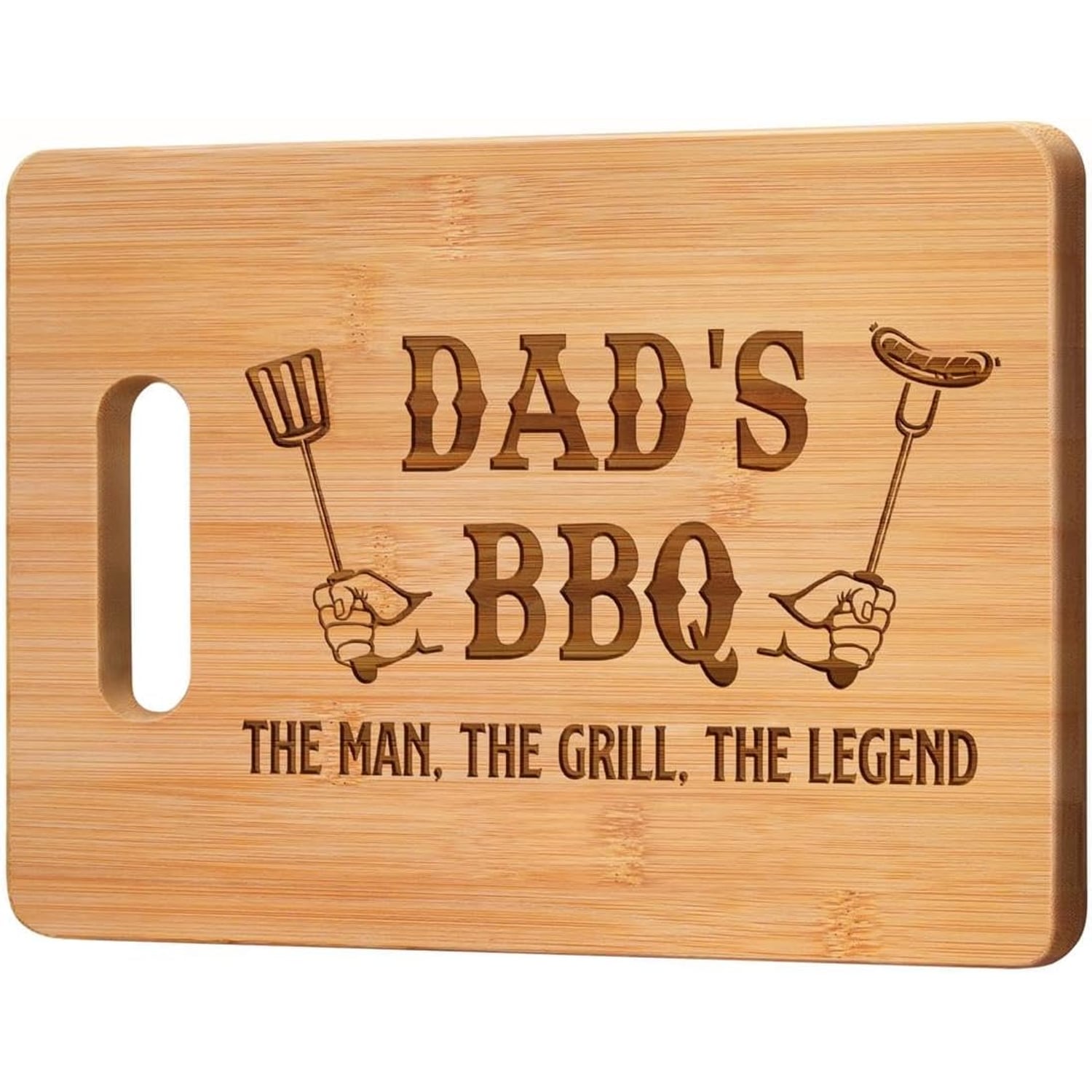 Dad's BBQ Engraved Bamboo Chopping Board