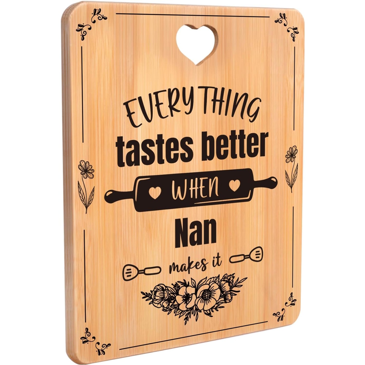 Nan Engraved Bamboo Chopping Board