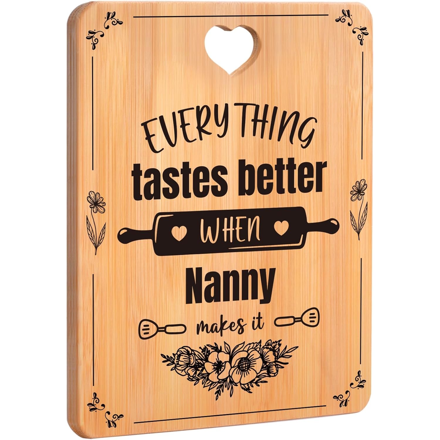 Nanny Engraved Bamboo Chopping Board