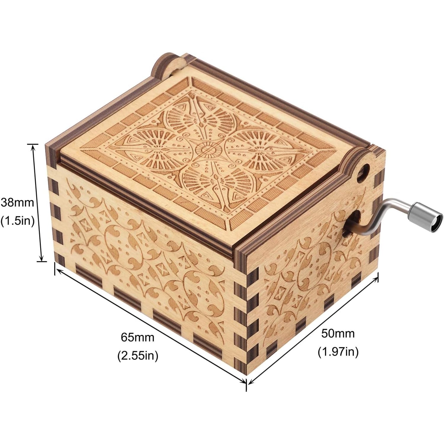 You Are My Sunshine Engraved Wooden Music Box