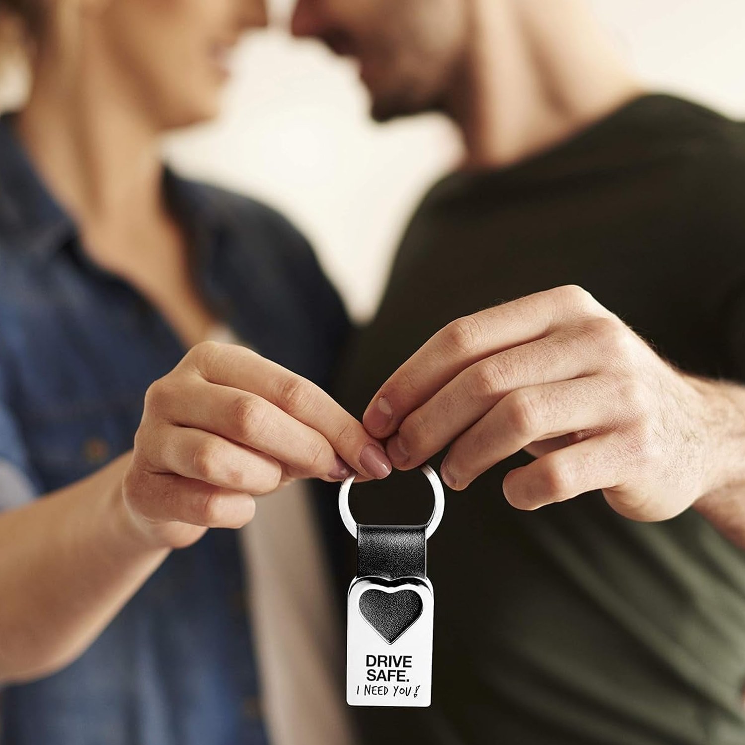 Drive Safe I Need You Engraved Keyring: image 3