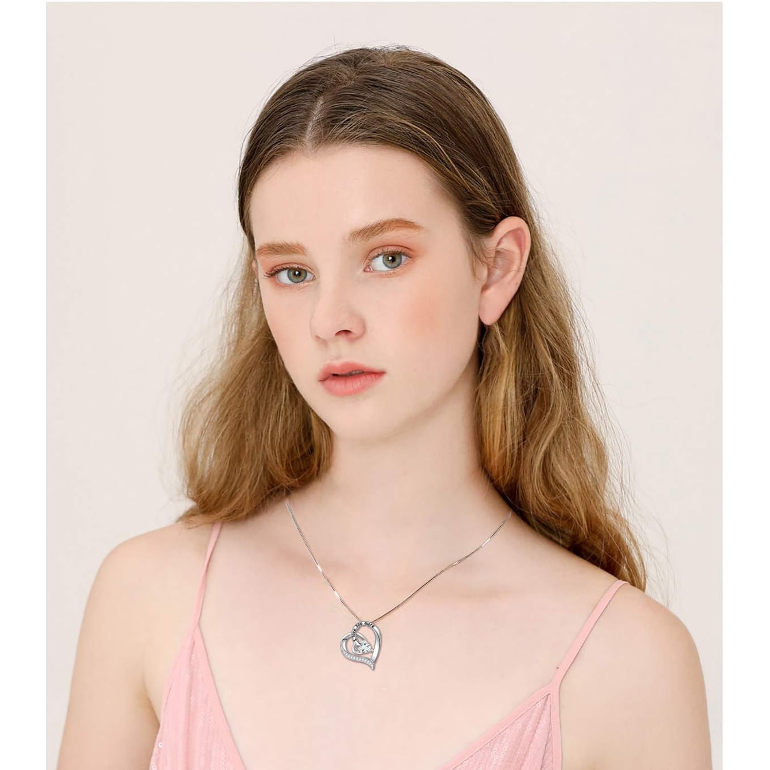 I Love You More Engraved Heart Necklace: image 2
