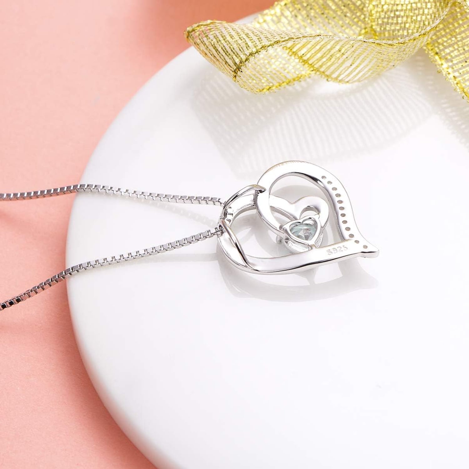 I Love You More Engraved Heart Necklace: image 5