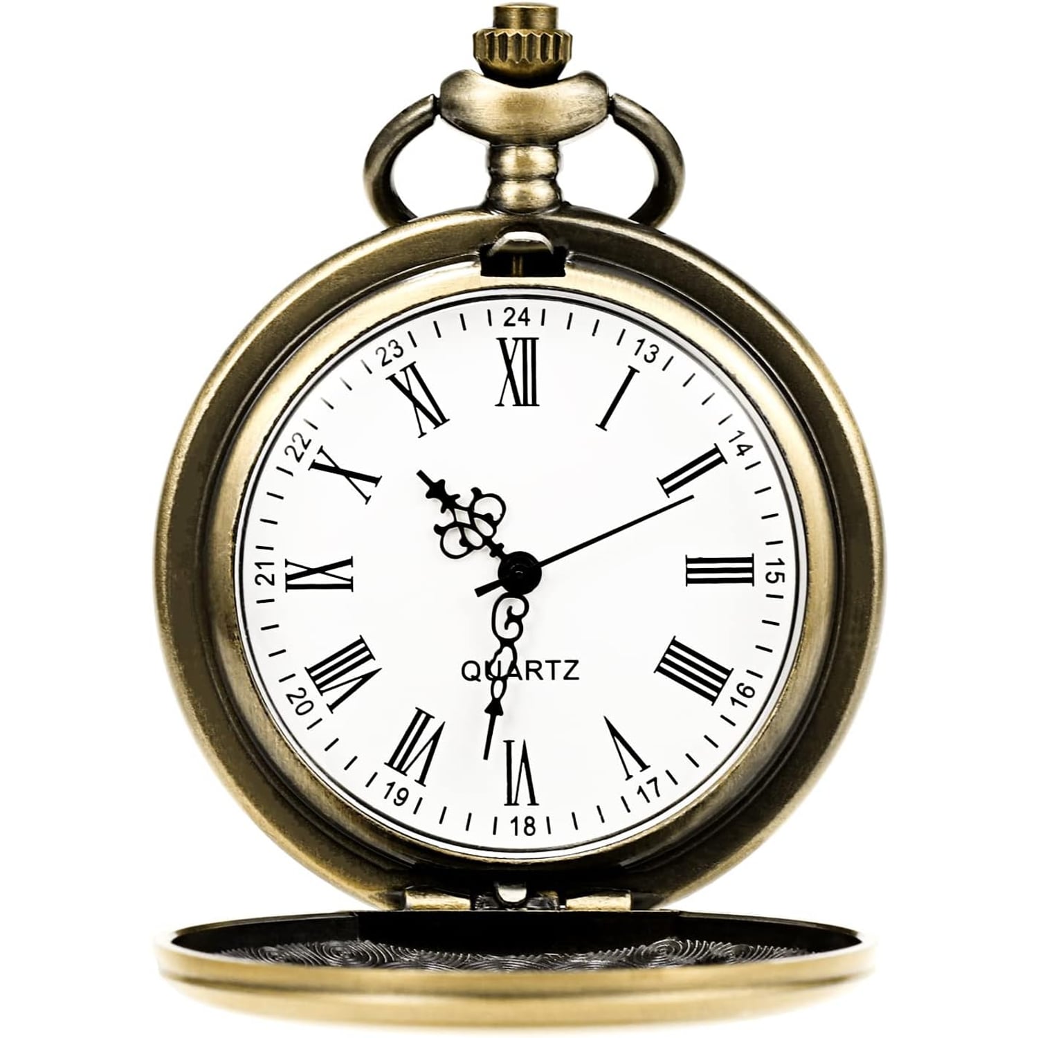 To My Son Engraved Pocket Watch with Chain and Gift Box: image 2