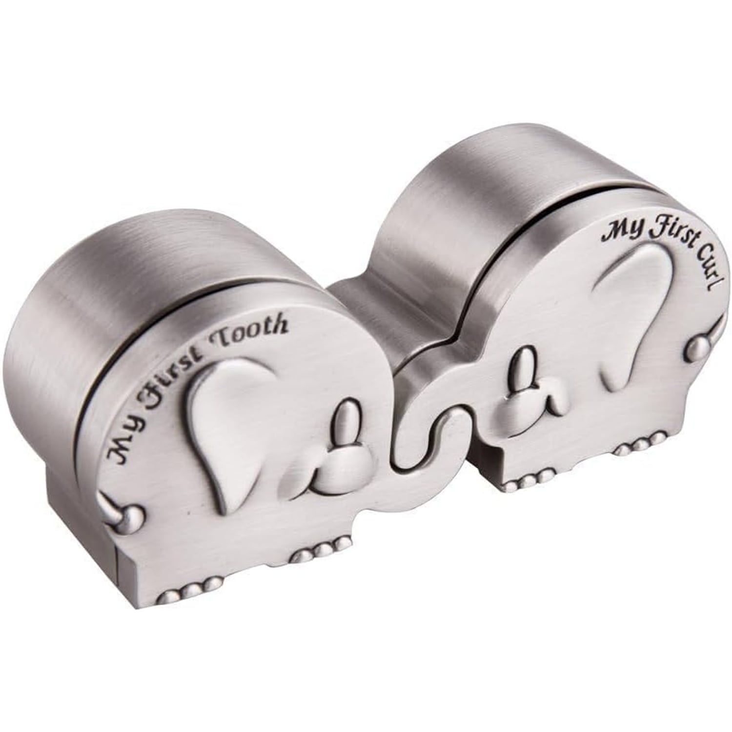 First Tooth and Curl Engraved Elephant Keepsake Box Set: image 7