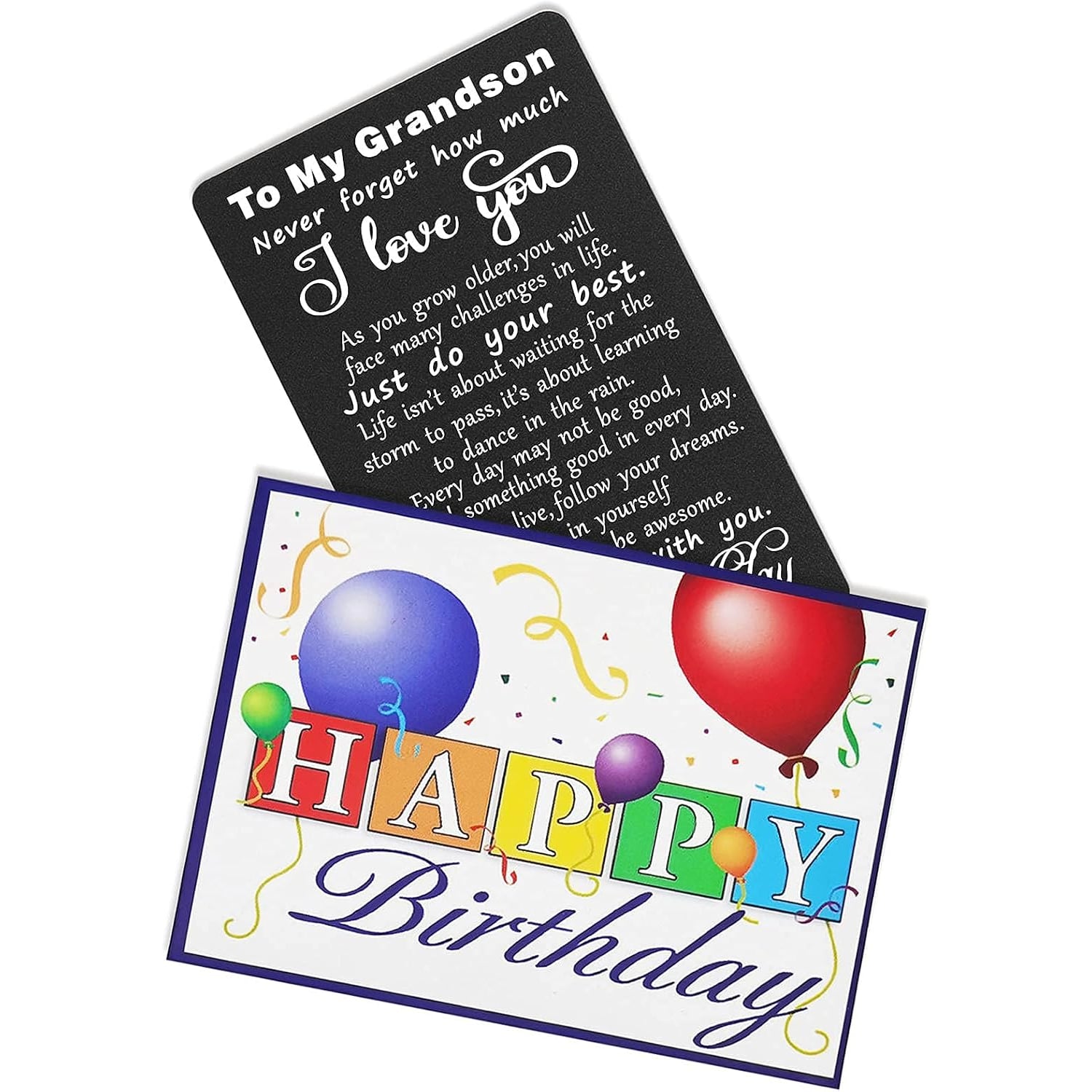 Grandson Engraved Metal Wallet Card