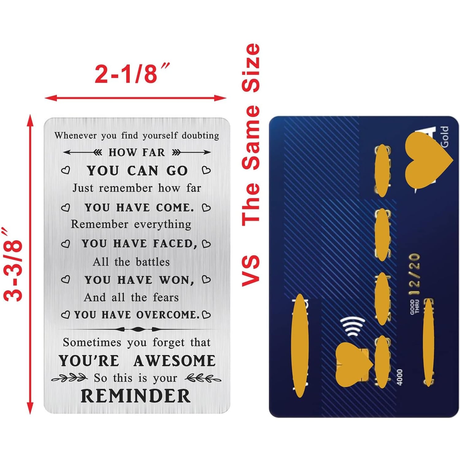 You Are Awesome Engraved Wallet Card: image 2